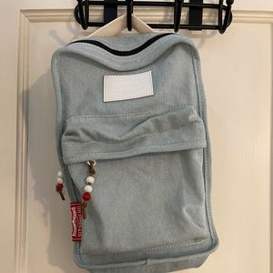 Levi’s, Crossbody 100% Cotton Denim Style Bag, Red and White Detailing,